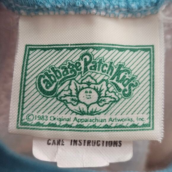 1984 Cabbage Patch Kids Ballet Dancer Blue & White Sweater, size 2T - Picture 5 of 6